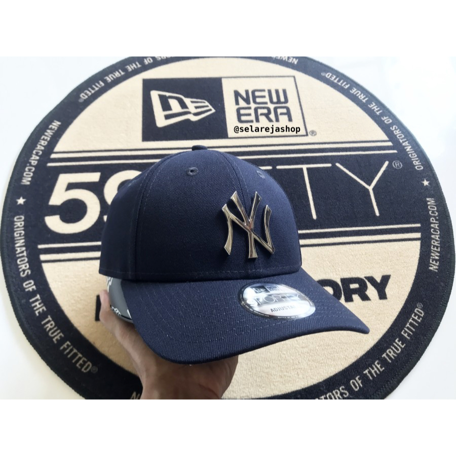 Topi New Era 9Forty New York Yankees Metal Logo 71 Navy Cap 100% Original Resmi