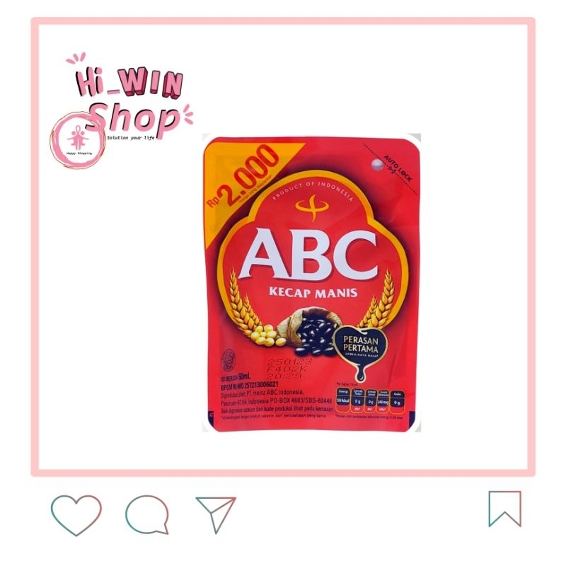 

Kecap ABC Kecap Manis Sachet Refil 60ml Kecap ABC Pouch Murah