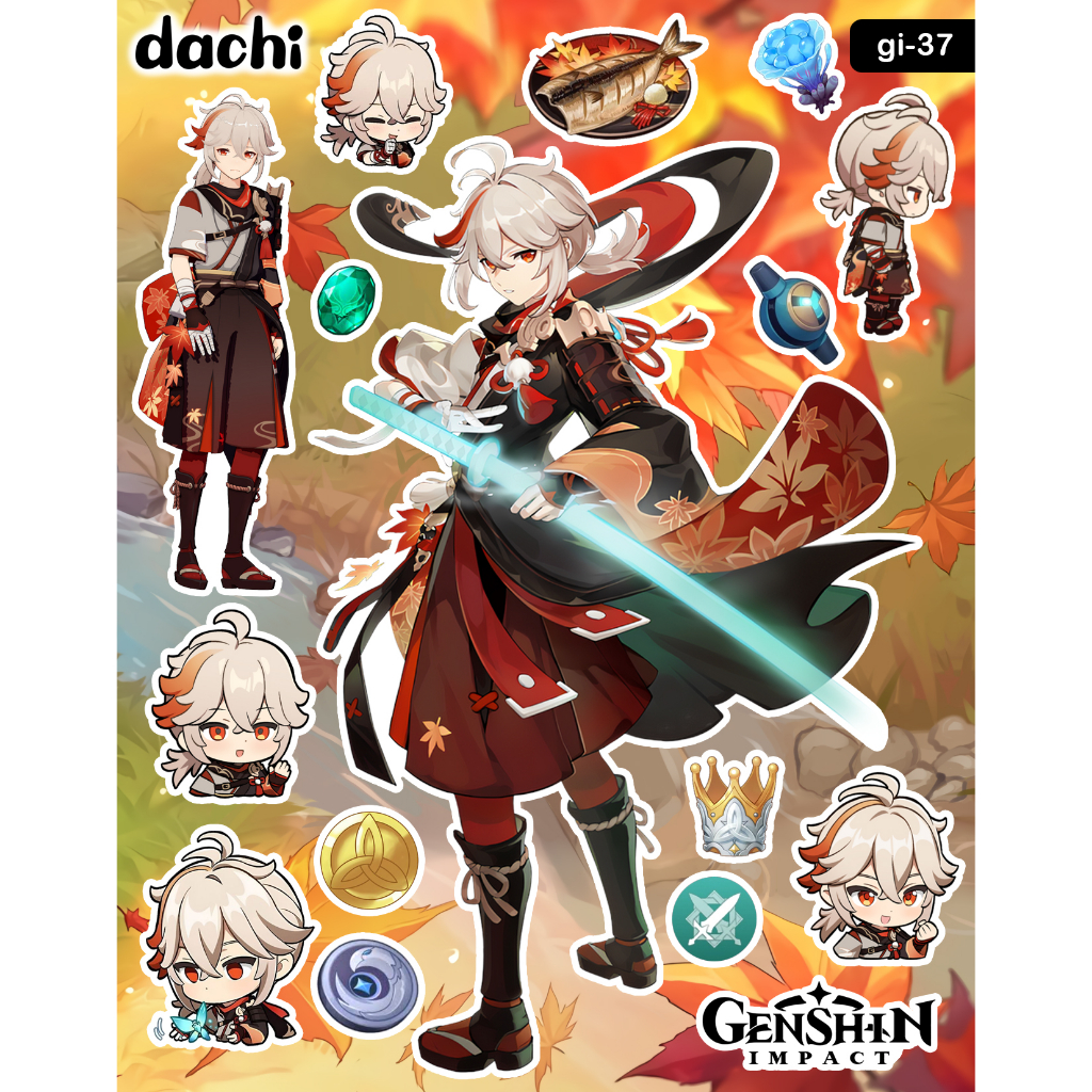 Dachi Sticker Genshin Impact Kaedehara Kazuha - GI-37 Peel Off