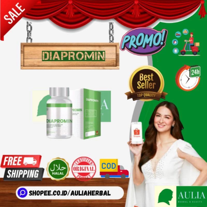 DIAPROMIN ASLI ORIGINAL OBAT DIABETES DAN KENCING MANIS BPOM HERBAL