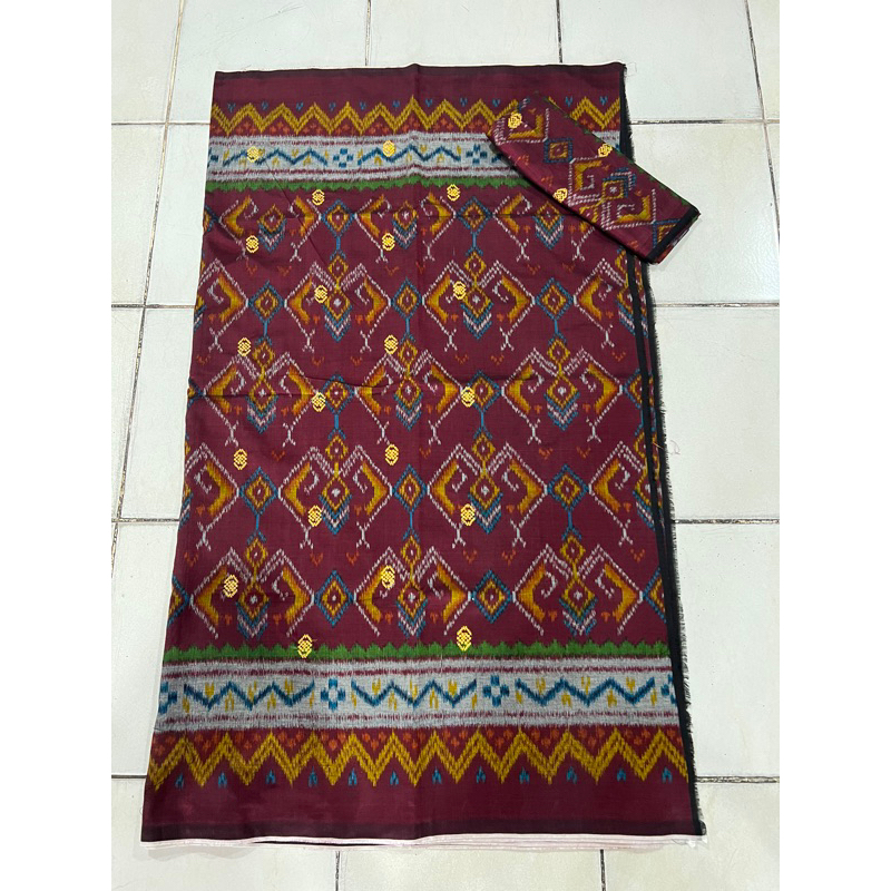 Endek Palembang Set Selendang Kecil