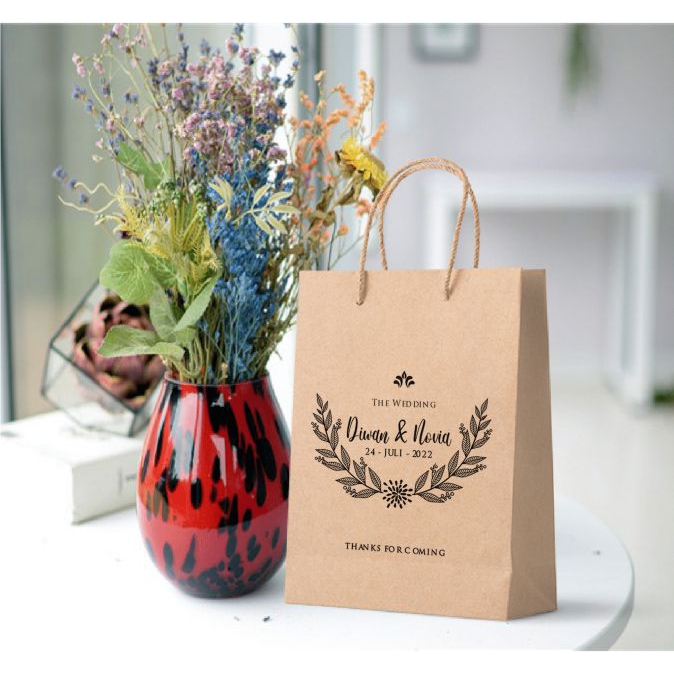 

Paper Bag Tas Kertas size 24*9*32 cm Packaging Kustom cm design suka-suka olshop wedding