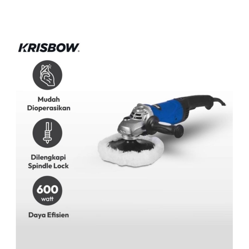 krisbow Angle Polisher 125mm Mesin Poles