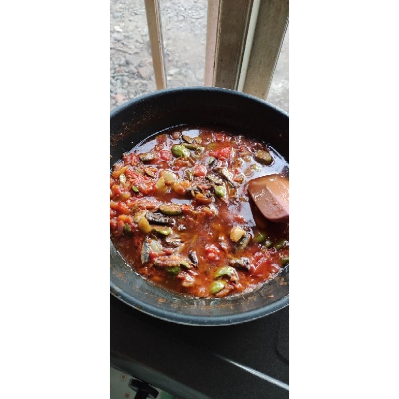 

sambal pete ikan asin
