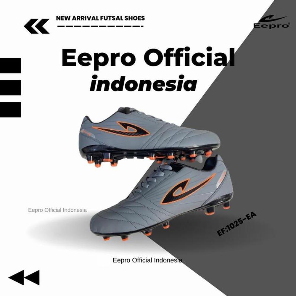 Sepatu Sepak Bola Eepro EF1025-EA (GREY BLACK) TERBARU 