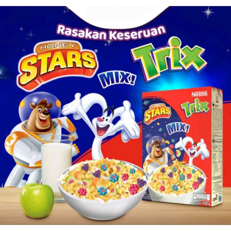 

HONEY STARS Mix Trix 150g dan KOKO KRUNCH 150g - Sereal honey star dan sereal cokelat untuk anak