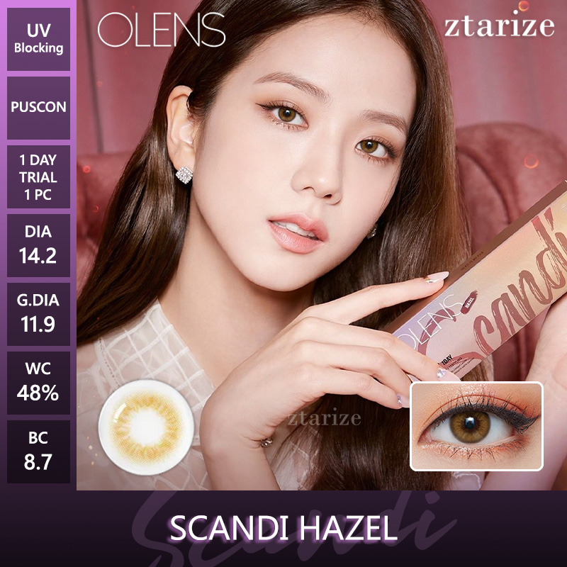 ztarize - Ready Stock - Trial OLENS 🇰🇷 Scandi Hazel 1 Day Daily Soft Contact Lens 1 Pc - OLENS x NEW