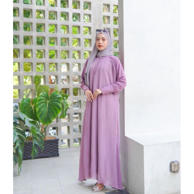 Gamis Plisket Busui Premium