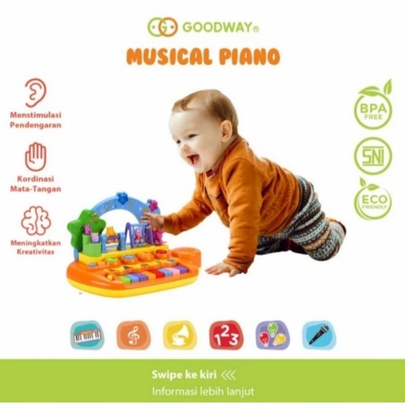 Goodway Musical Piano Mainan Edukasi