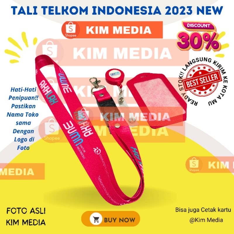 

TALI ID CARD TELKOM INDONESIA Lanyard idcard BUMN MERAH TERBARU 2024 / LANYARD TELKOM Indonesia BUMN