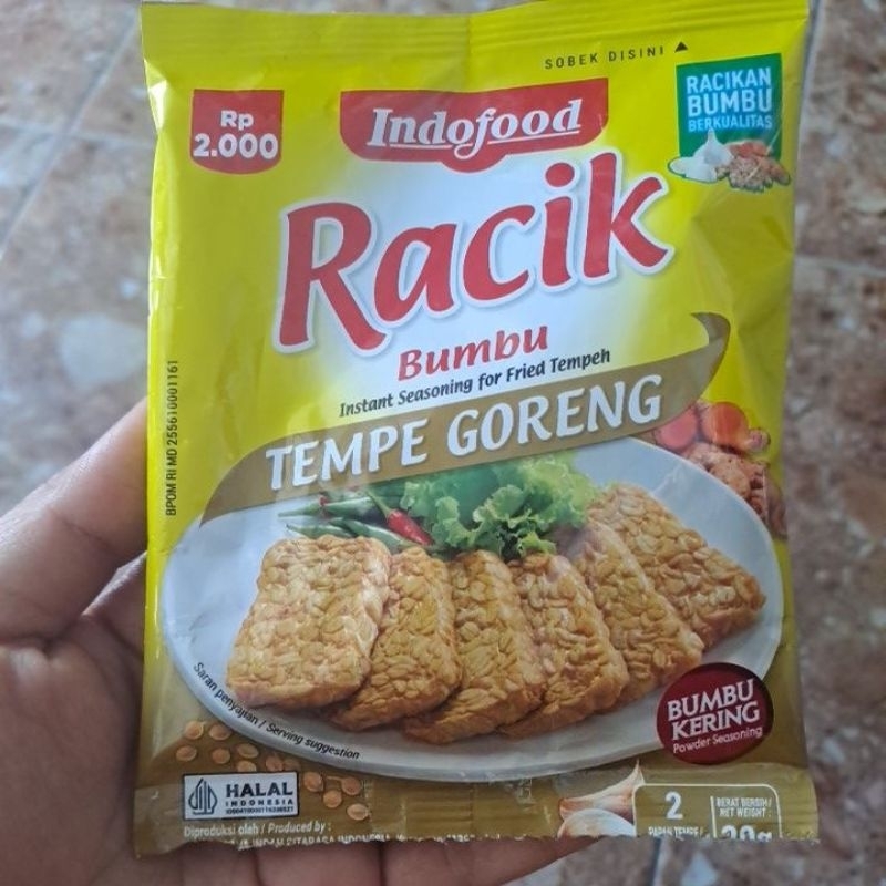 

racik indofood tempe goreng