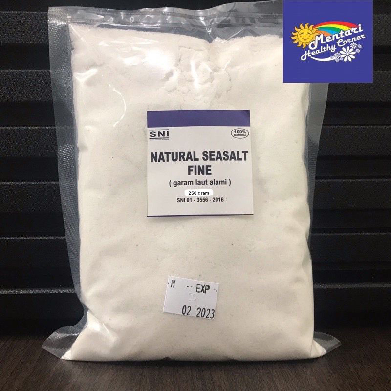 

Natural Sea Salt FINE 250 gr / Garam Laut Natural 250gr
