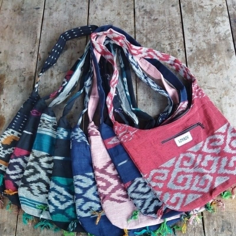 TAS SELEMPANG TENUN ASLI DARI LOMBOK