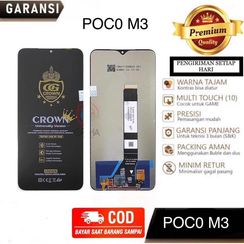 Lcd Touchscreen POCO M3 / POCOPHONE M3 Fullset ORIGINAL QUALITY