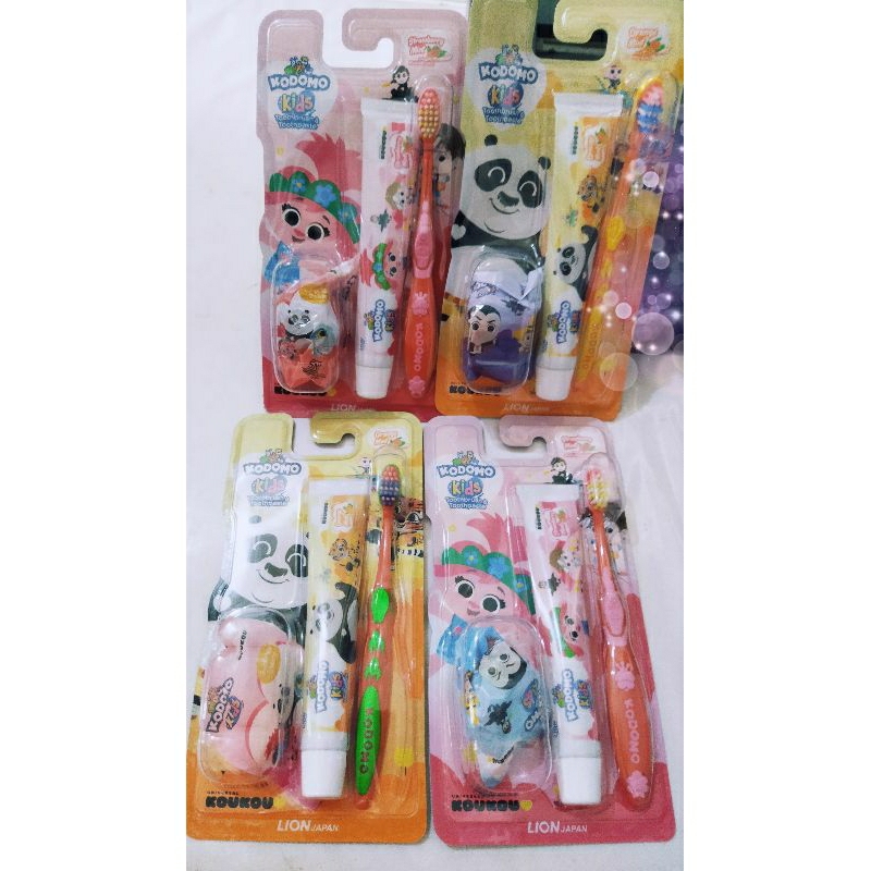 KODOMO Pasta Gigi Anak Paket sikat# Odol Kodomo Sikat Gigi Anak Berhadiah