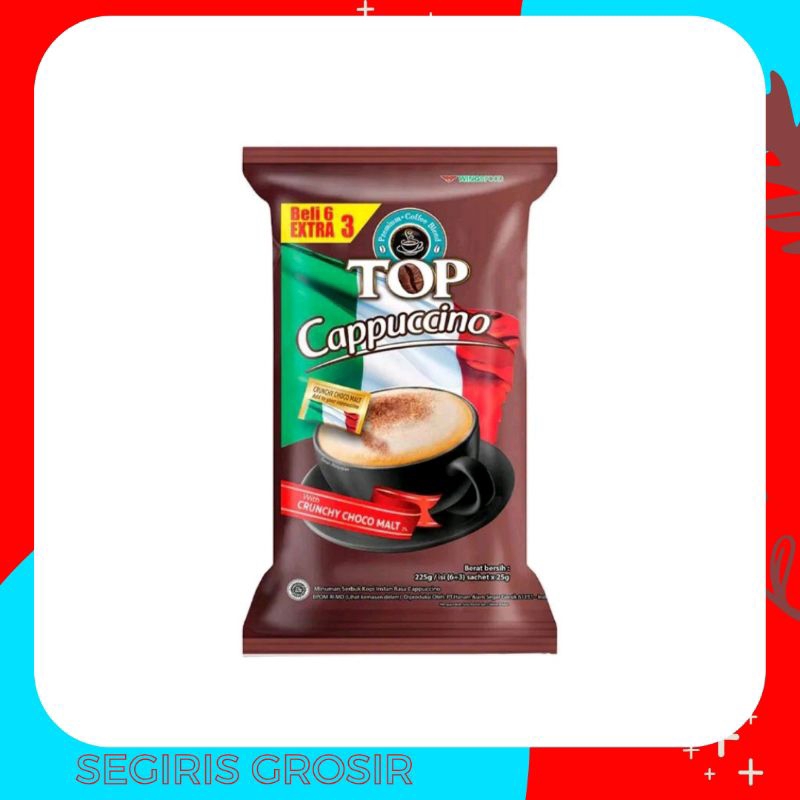 

Top Coffee Kopi rasa Cappucino bag isi 9