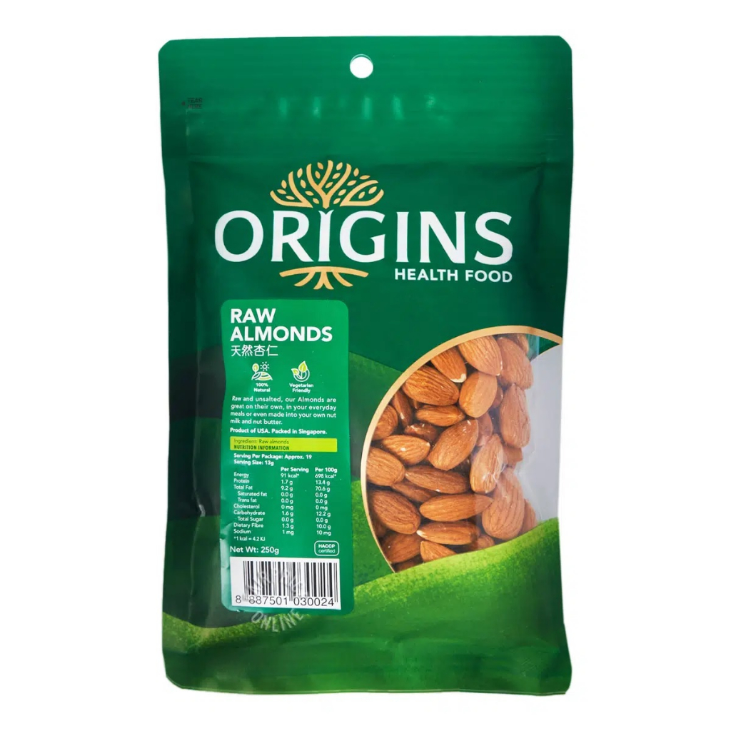 

Origins Healthfood Raw Almond 250g