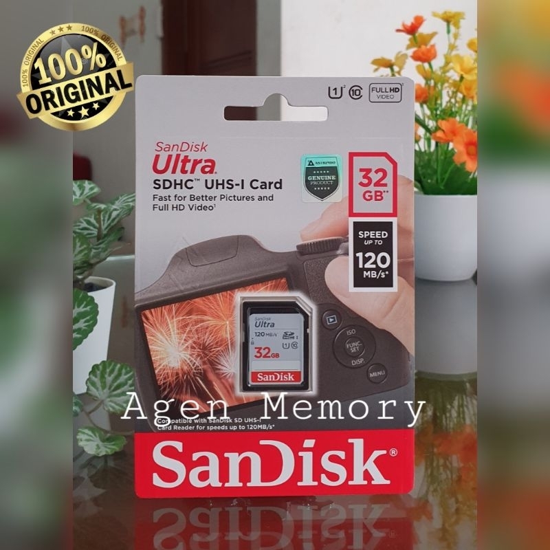 SD CARD SANDISK ULTRA 32GB 120MBPS