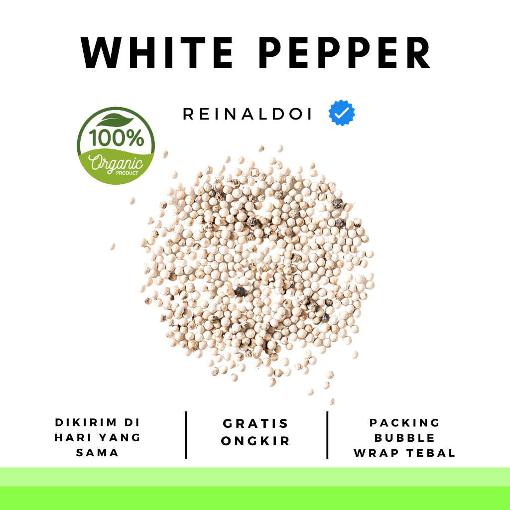 

Lada Putih Bubuk White Pepper Powder Rempah 100 GR