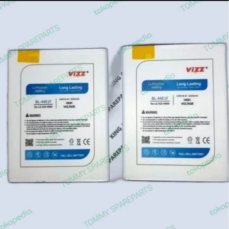 BATERAI BATRE BATERE BATTERY LG V20 BL-44E1F BL44E1F DOUBLE POWER VIZZ ORIGINAL VIZZ