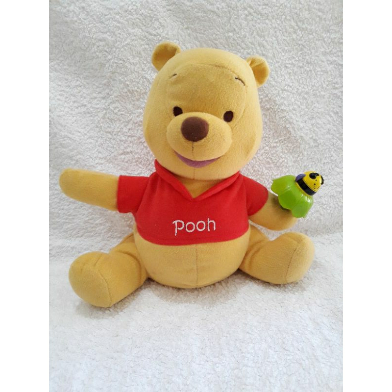 (preloved) Fisher-price Winnie the Pooh Mainan boneka musik getar tepuk anak bayi