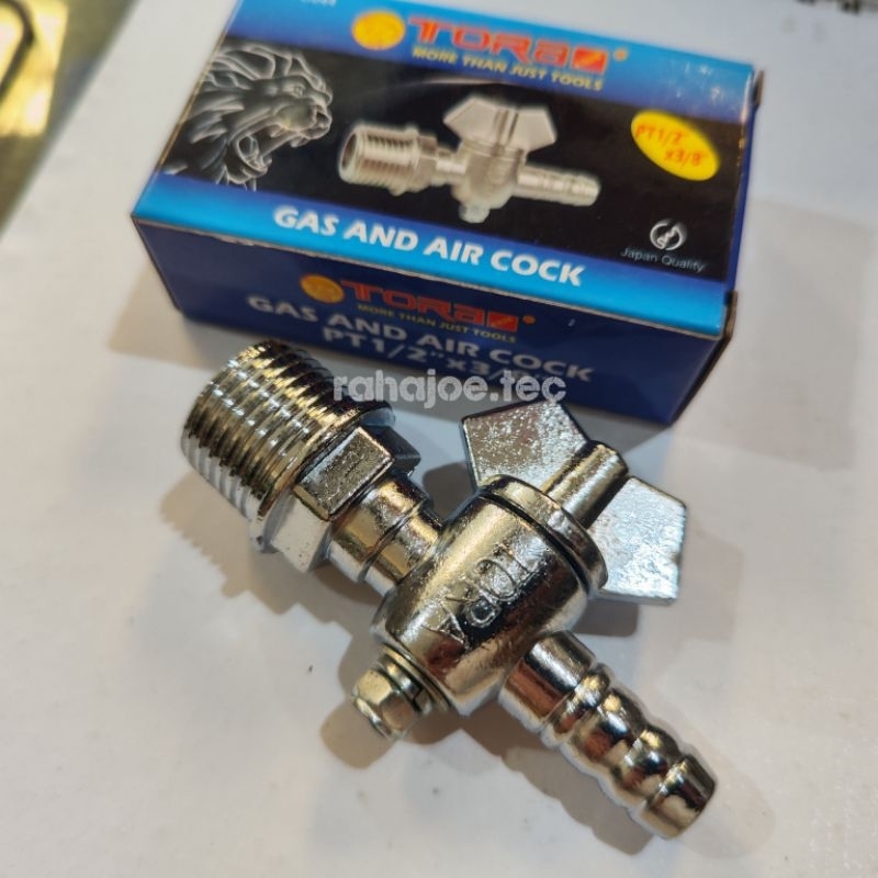 Stop Kran Angin / Gas Tora 1/2" x 3/8" - Gas And Air Cock
