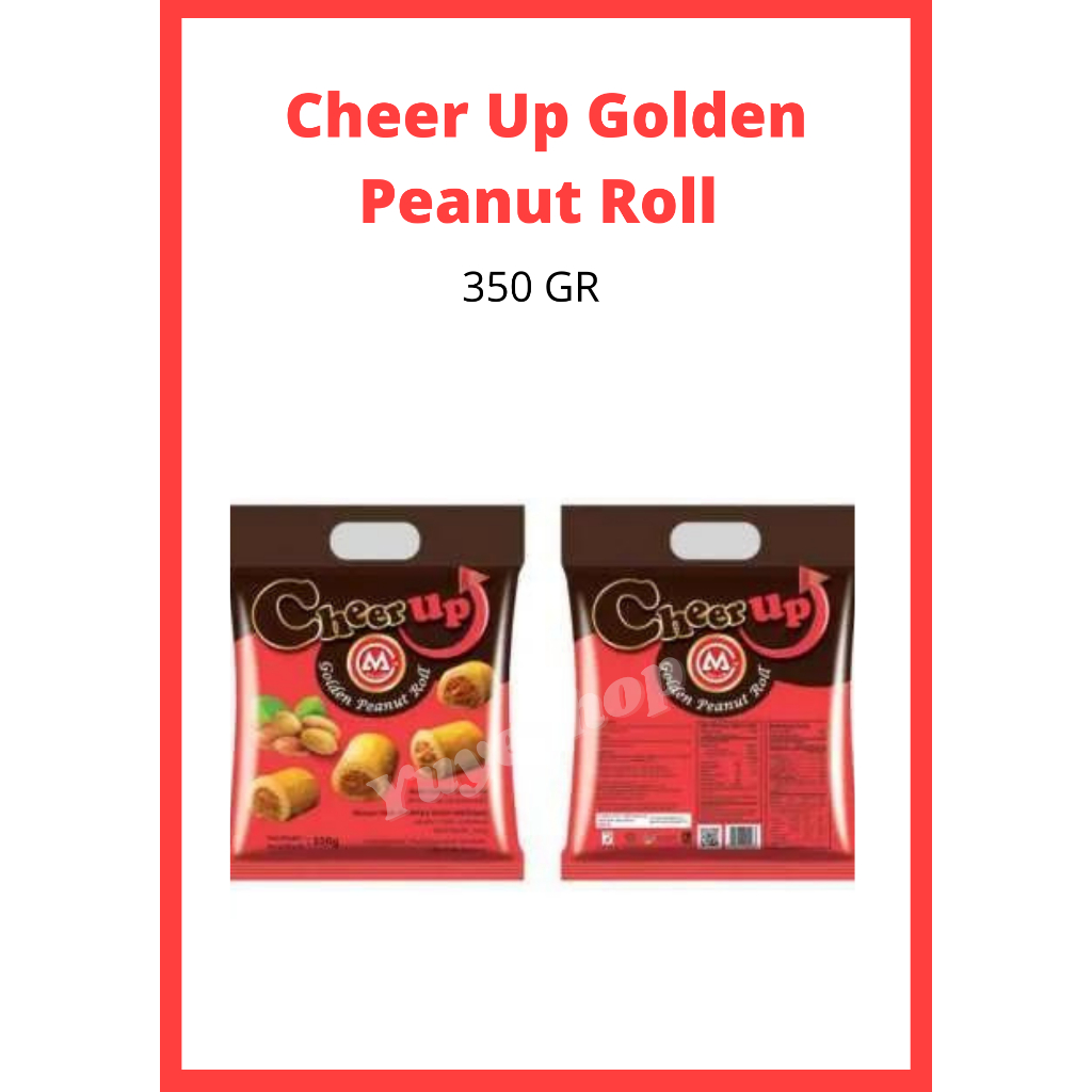 

Cheer Up Golden Peanut Roll -Biskuit Kukis Kacang Malaysia 350gr