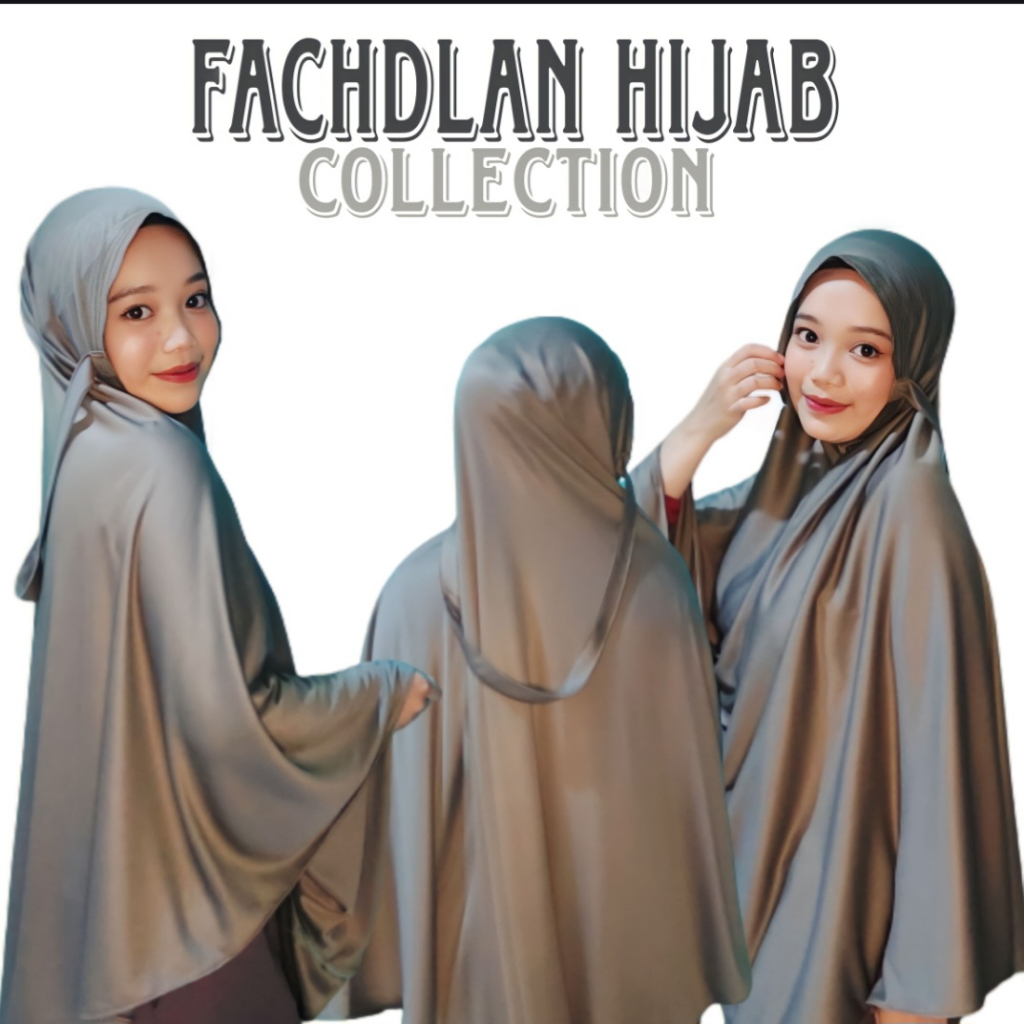 jilbab jumbo syar'i/jilbab instan/bergo tali non pet XXL polos