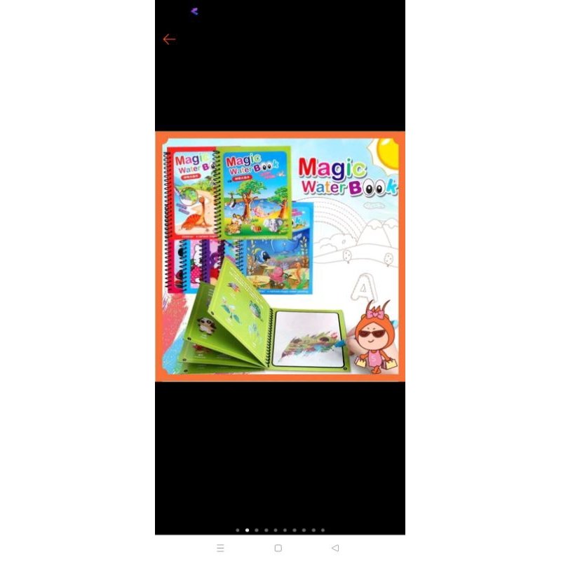 

buku megic mainan anak air bisa di pakai berulang2