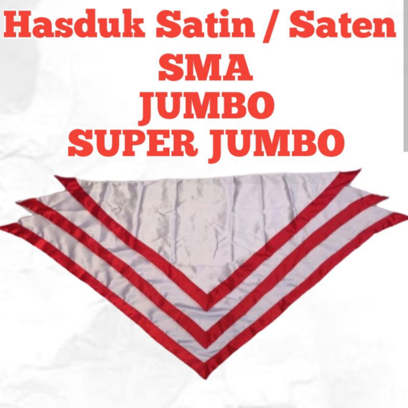 Hasduk Kacu Pramuka Satin / Saten Mengkilap Licin Panjang - Hasduk Satin Clarissa