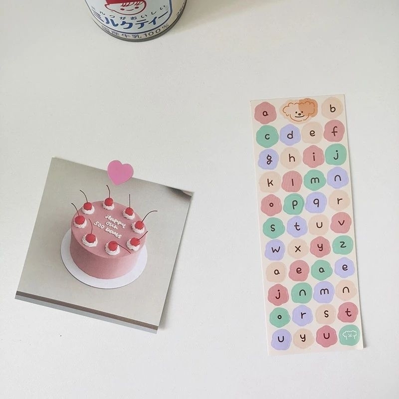 

STICKER RAINBOW ALFABET DEKORASI