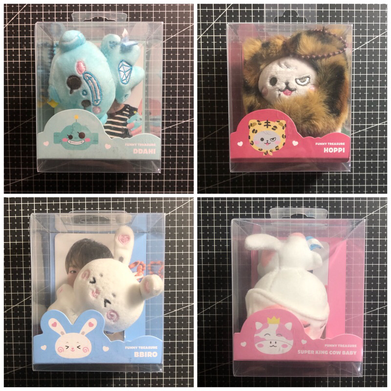 [READY STOCK] MD Funny Treasure Plush Keyring Hoppi Syubi Yoshi Junghwan Sealed