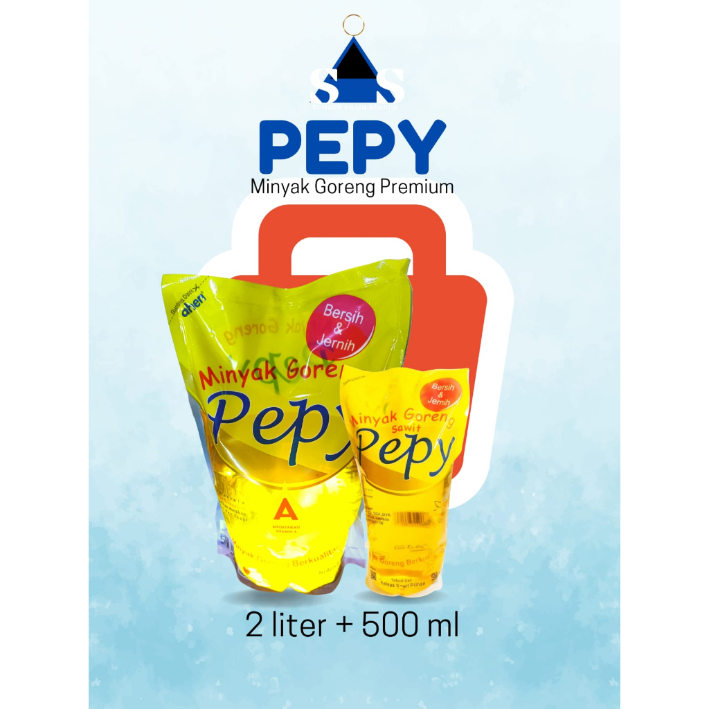 

PEPY minyak goreng super premium vitamin A, PEPY 2000ML + 500ML