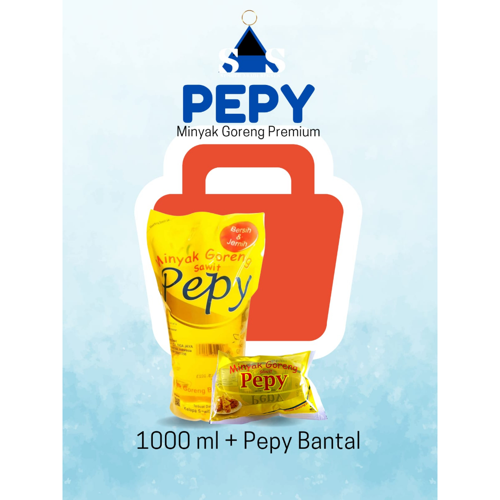 

PEPY minyak goreng super premium vitamin A, kemasan 1000ml + 160ml(2pcs)