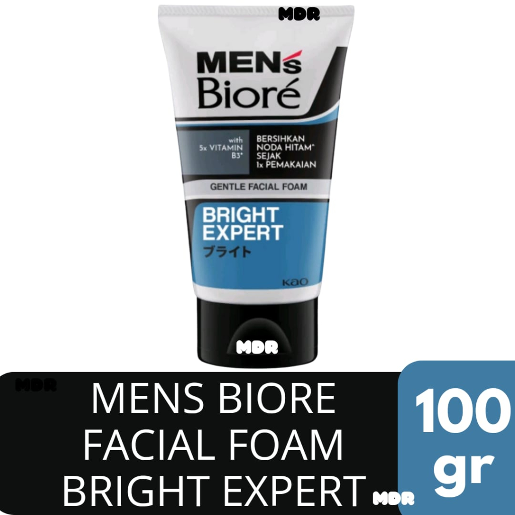 Mens biore Bright expert facial foam sabun muka pria BIORE MEN 100gr cuci muka pria biore men facial
