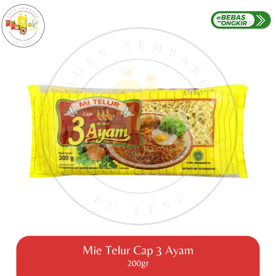 

Mie Telur Cap 3 Ayam