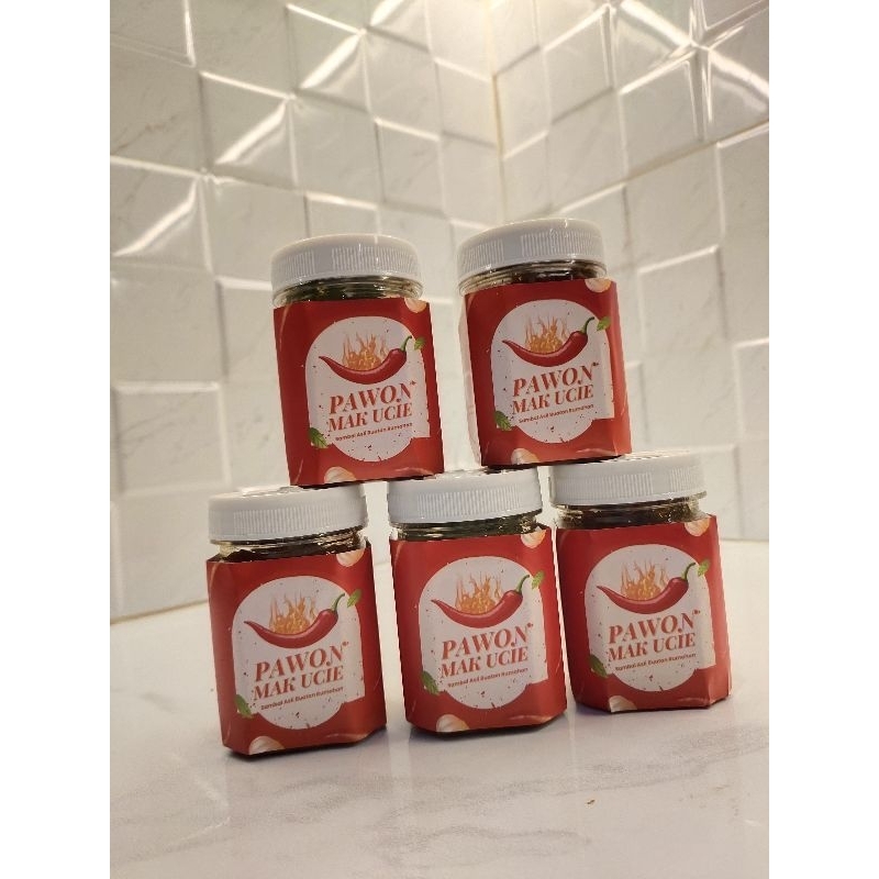 

paket usaha 6 varian sambel 50pcs