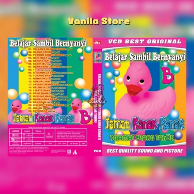 Kaset Video Musik Lagu Anak Anak Belajar Sambil Bernyanyi