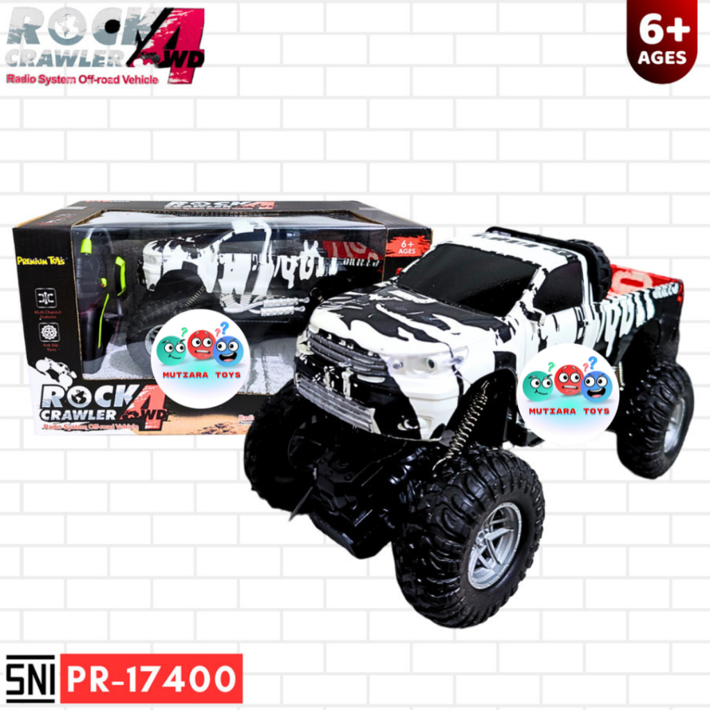 MUTIARATOYS Mainan Mobil RC Rock Crawler 4D Skala 1 : 18 PR-17400