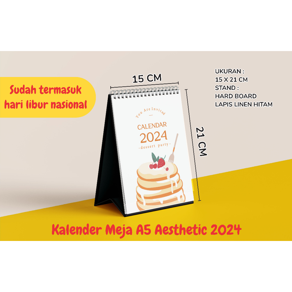 

Kalender meja tahun 2024 (PC)