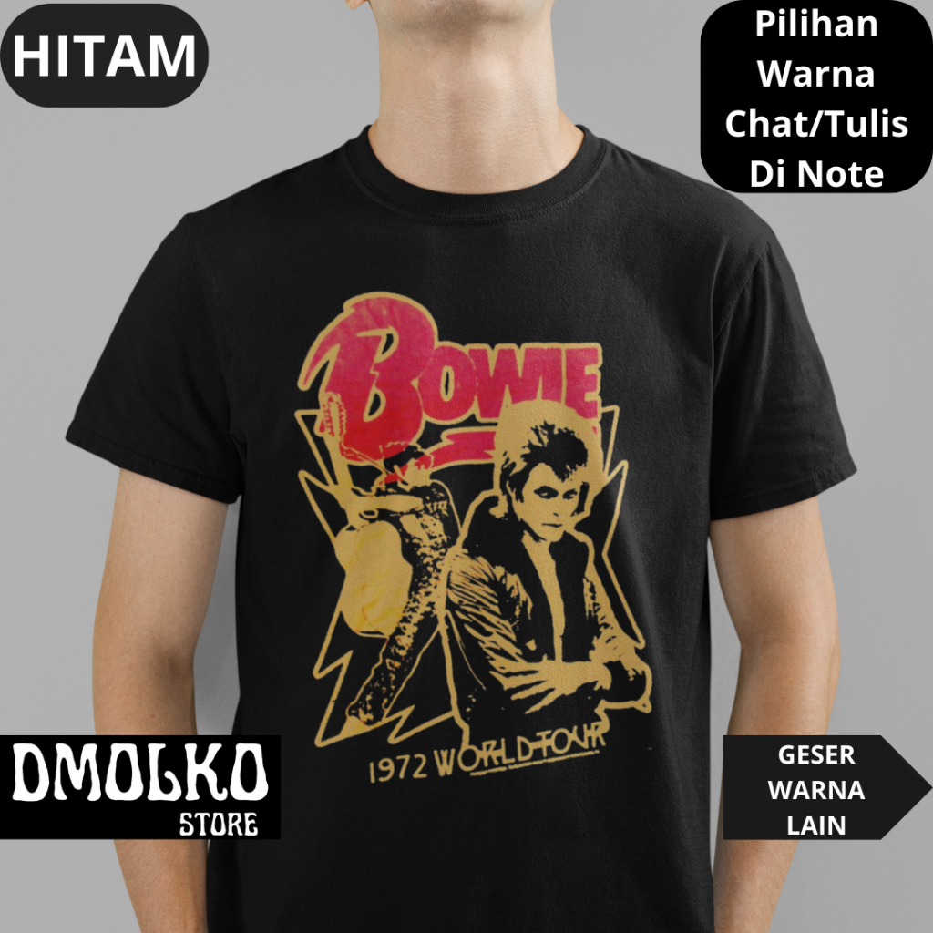 Kaos Band David Bowie 6 | Tshirt Musik Uk S - 7XL | Kaos Dewasa Dan Kaos Anak | Kaos Bigsize | Kaos 