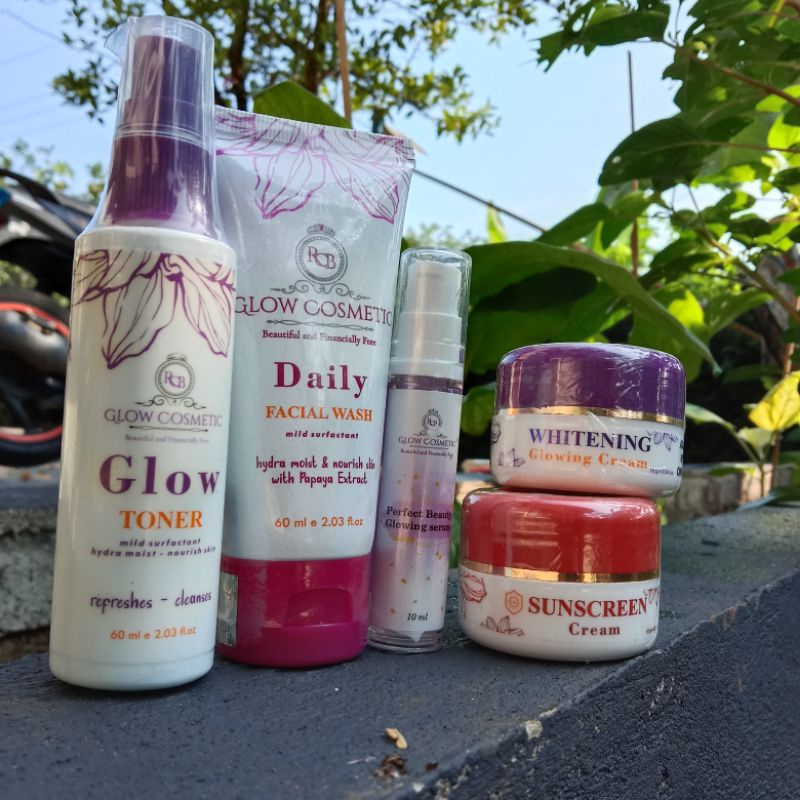 RCB GLOW PAKET LENGKAP ORIGINAL BPOM/PEMUTIH KULIT WAJAH