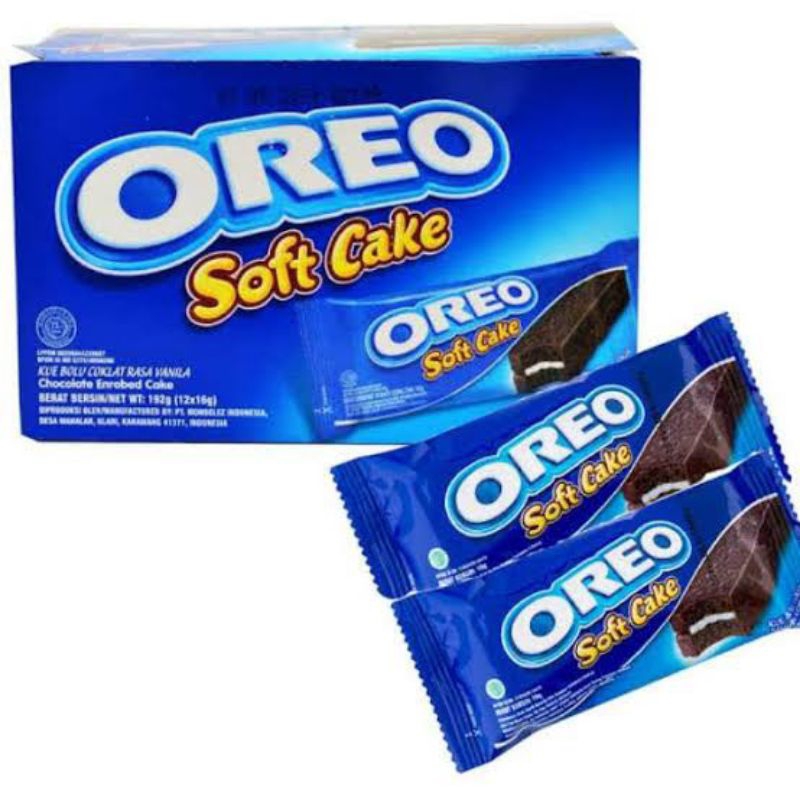 

Oreo soft cake coklat box 12pcs