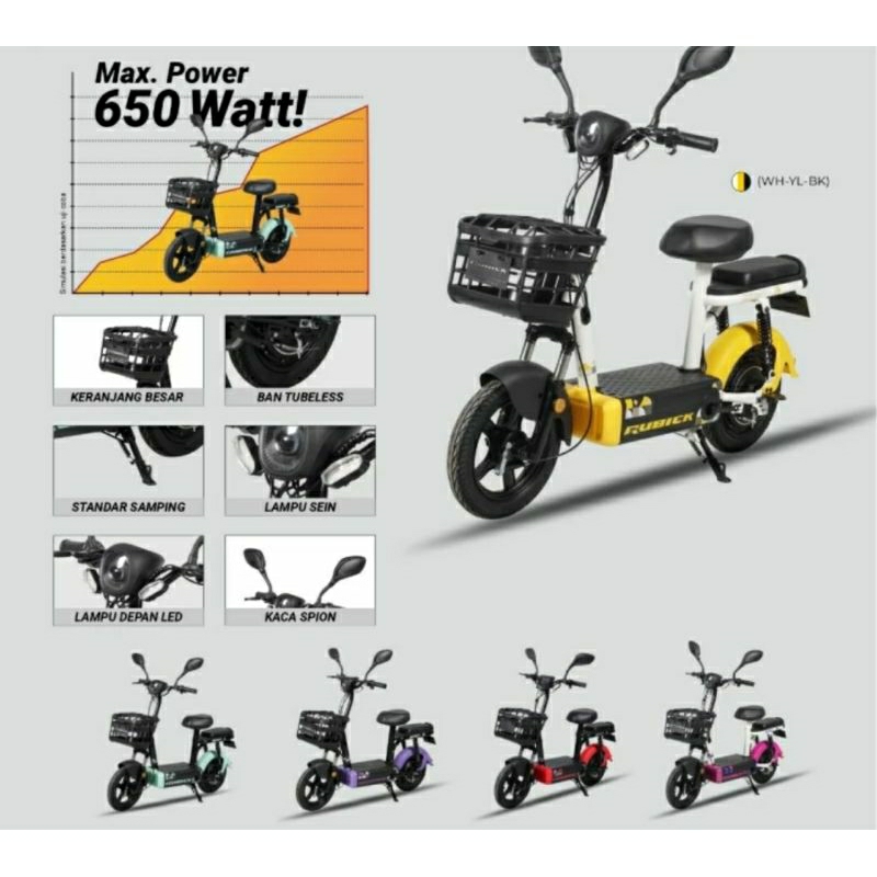 Sepeda listrik RUBICK RAVENA by UNITED 350 watt