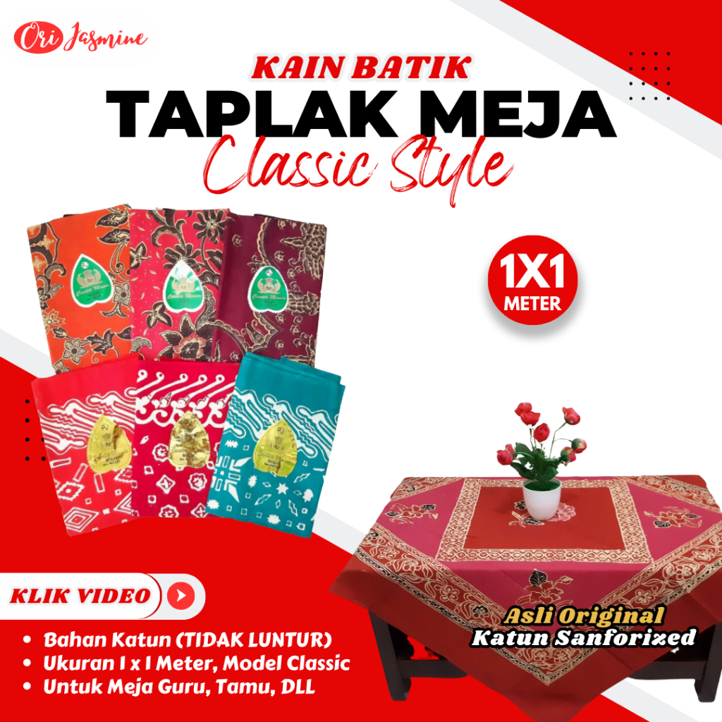 Taplak Meja guru batik /  taplak meja guru kain taplak meja /  taplak meja makan motif