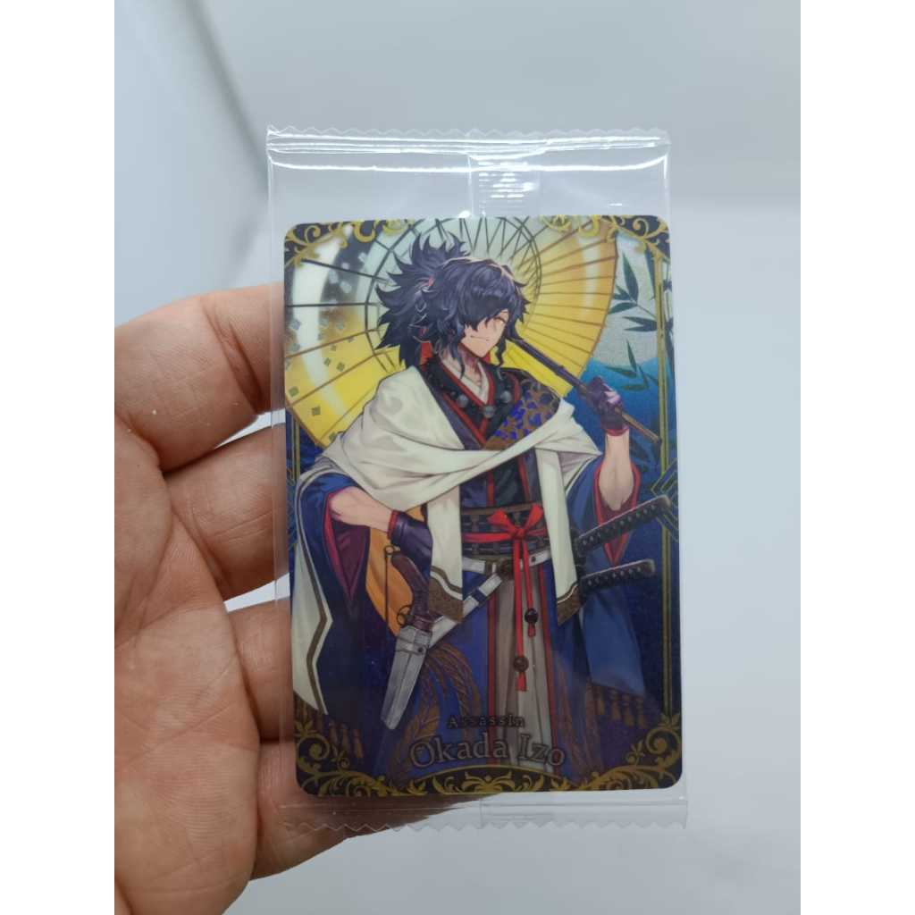 Fate Grand Order FGO Assassin Okada Izo Bandai Wafer Card - Cosplay