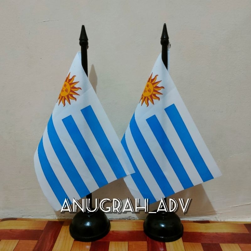 

tiang kayu bendera meja URUGUAY