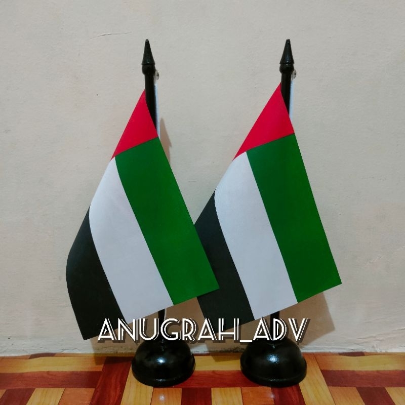 

bendera meja bendera negara UNI EMIRAT ARAB ready stok + tiang