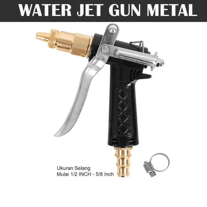 Semprotan Water Jet Gun Metal Untuk Siram tanaman dan Cuci Motor/mobil