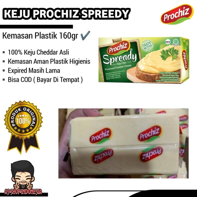 

Keju Prochiz Spready Cheddar 160gr Original Termurah